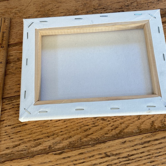 Original watercolour winter scene, small canvas - Picture 3 of 3